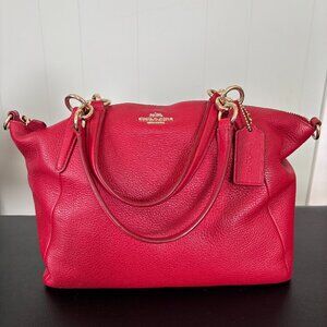Coach- Red Small Kelsey Satchel
